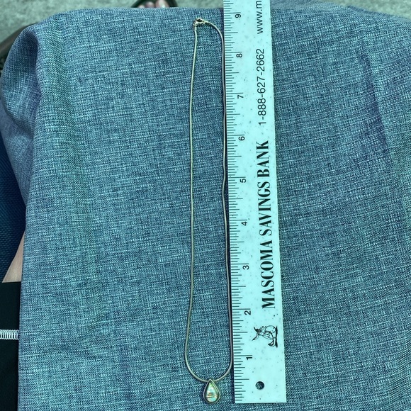 Sterling Silver Necklace and Opal Teardrop Pendant - Picture 13 of 17